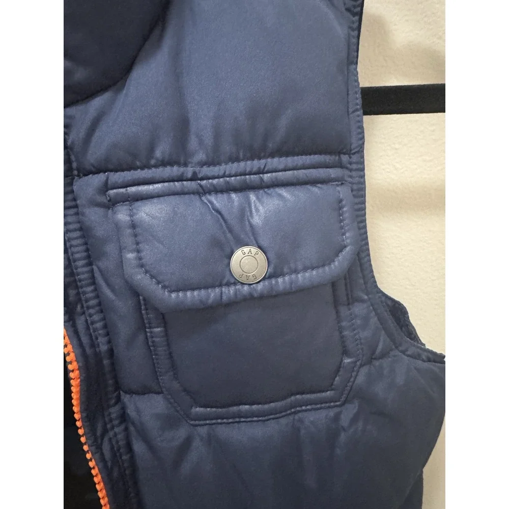 Gap Kids Boys‎ Reversible Puffer Best Blue Camo Size Small